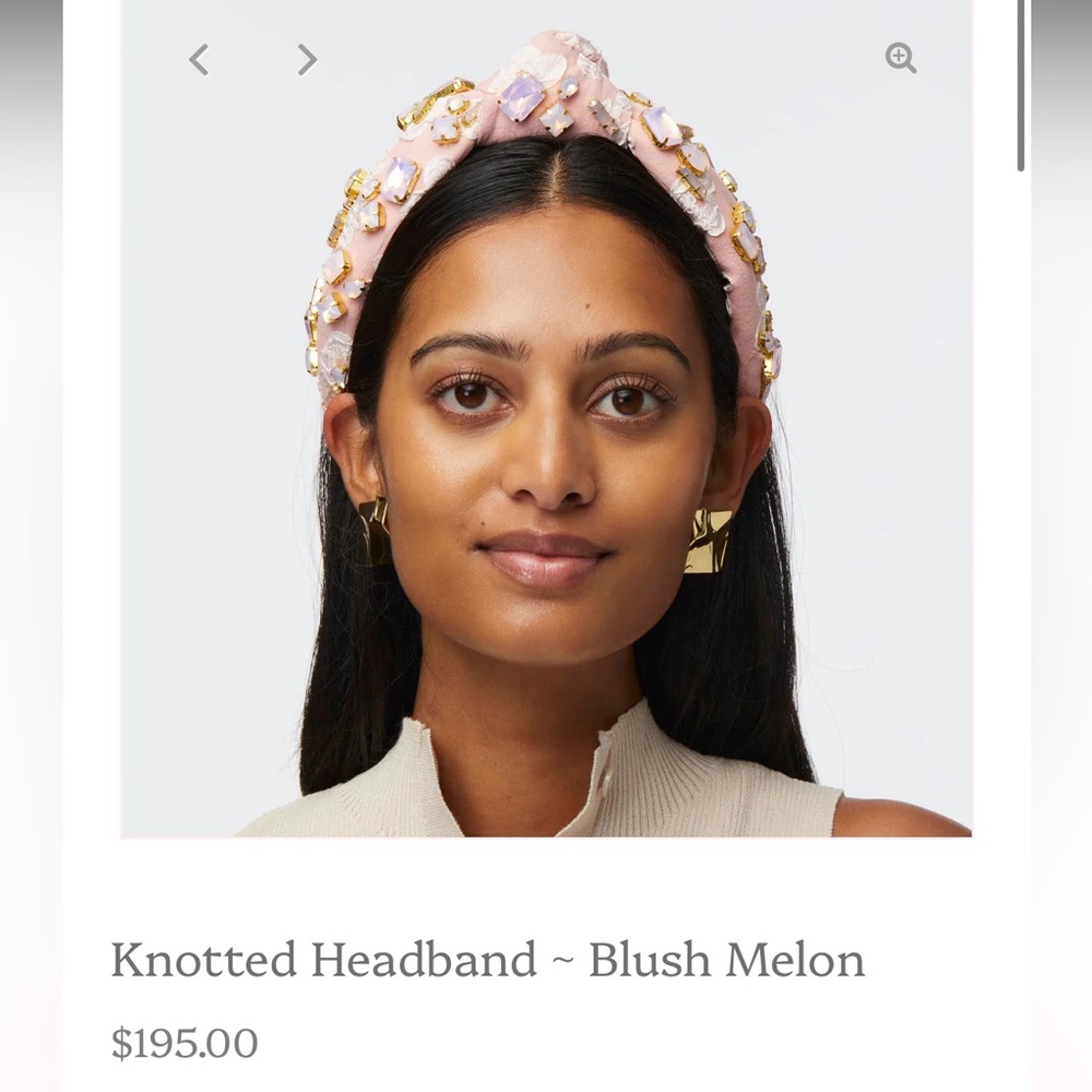Lele Sadoughi Blush Embellished Headband